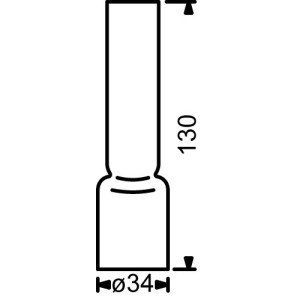 E.S. Sørensen Schoorsteen 6''' Borosilicaatglas - ø34 x 130 mm