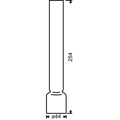 E.S. Sørensen Lampenglas Schoorsteen 12''' Glas - 254 mm