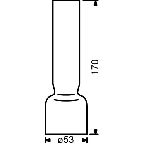 E.S. Sørensen Lampglas 14''' Glas - ø53 x 170 mm