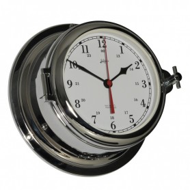 Schatz 1881 Midi 155 Quartz Klok Glazen Slaand Arabisch Verchroomd Messing - Schatz 1881 - Quartz Klokken - 453 CSA