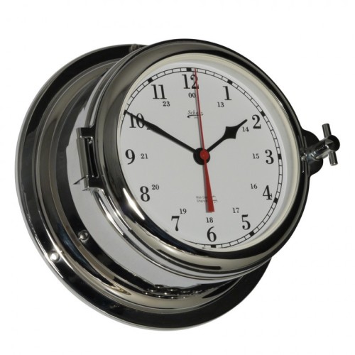 Schatz 1881 Midi 155 Quartz Klok Glazen Slaand Arabisch Verchroomd Messing