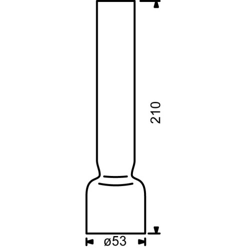 E.S. Sørensen Schoorsteen 14''' Glas - 53 x 210 mm