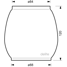 DIETZ Reserveglas Air Pilot 0020 Glas