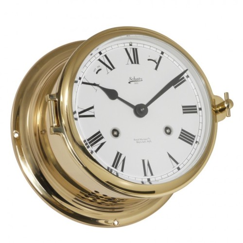 Schatz 1881 Royal 180 Mechanische Klok Glazen Slaand Romeins Messing
