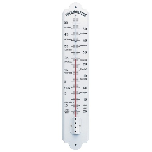 Delite Emaille Thermometer Franse Tekst - 50 cm