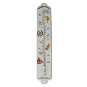Delite Emaille Thermometer Maritiem Motief - 50 cm