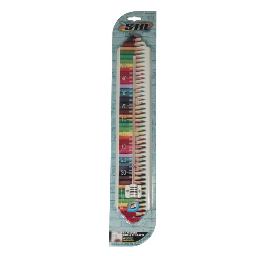 Delite Emaille Thermometer Kleurpotloden - 50 cm