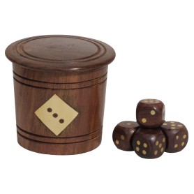 Delite Dobbelstenen 6 Stuks Met Beker
