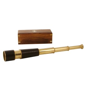 Delite Telescoop in Houten Kist Messing - 450 mm
