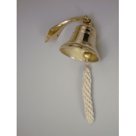 Delite Scheepsbel met Touw Messing - 100 mm