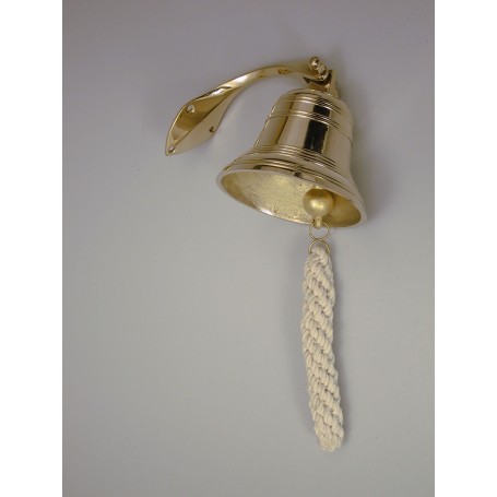 Delite Scheepsbel met Touw Messing - 100 mm