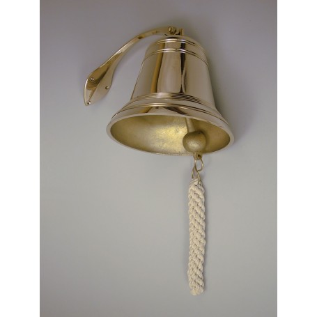 Delite Scheepsbel Met Touw Messing - 180 mm