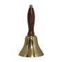 Delite Handbel Messing Geolied Acacia Hout - 80 mm