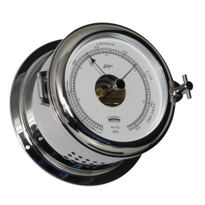 Schatz 1881 Fyrkat Barometer Hi-Sensitiv Verchroomd Messing - 140 mm
