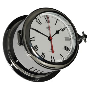 Schatz 1881 Fyrkat Quartz Klok Glazen Slaand Verchroomd Messing