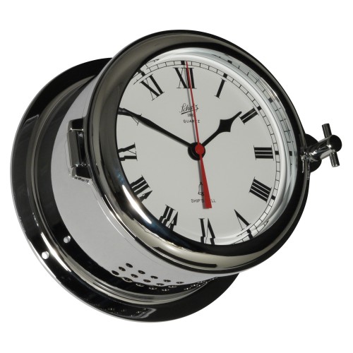 Schatz 1881 Fyrkat Quartz Klok Glazen Slaand Verchroomd Messing