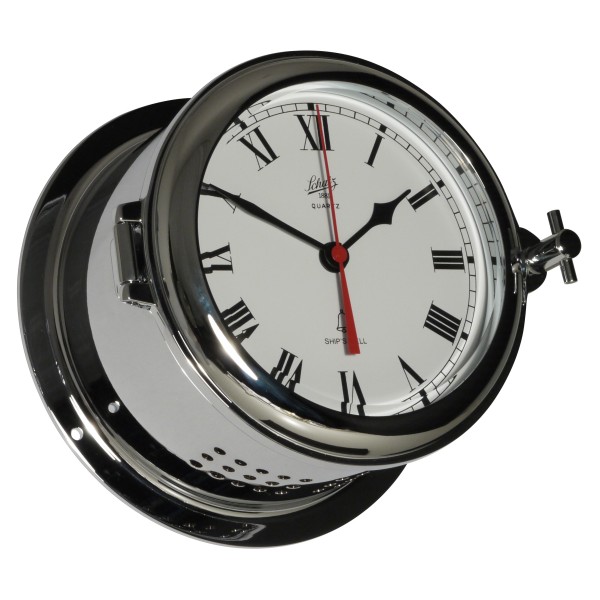 Schatz 1881 Fyrkat Quartz Klok Glazen Slaand Verchroomd Messing