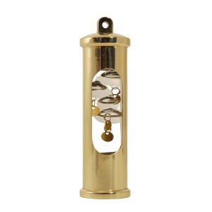 Delite Galileiglas Thermometer RVS Messinglook