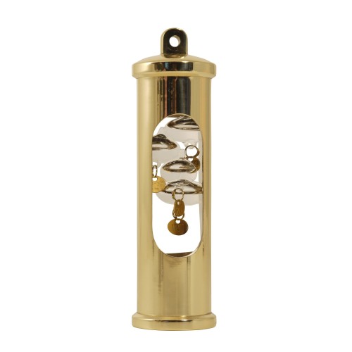 Delite Galileiglas Thermometer RVS Messinglook