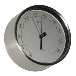Delite Clausen Barometer RVS Satijn Wijzerplaat