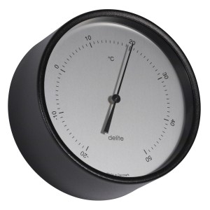Delite Clausen Thermometer Zwart Satijn - 606601