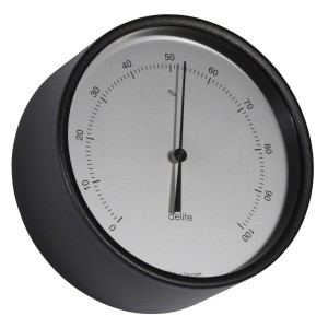 Delite Clausen Hygrometer Zwart Satijn - 606701