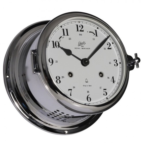 Schatz 1881 Royal 180 Mechanische Klok Glazen Slaand Arabisch Verchroomd Messing