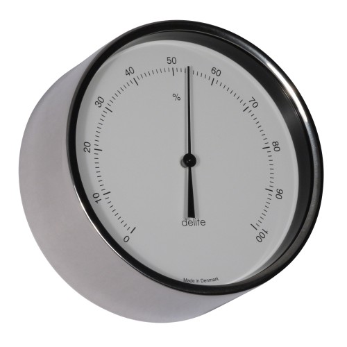Delite Clausen Hygrometer Gepolijst RVS