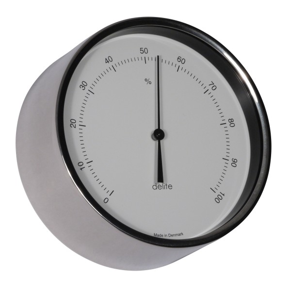 Delite Clausen Hygrometer Gepolijst RVS