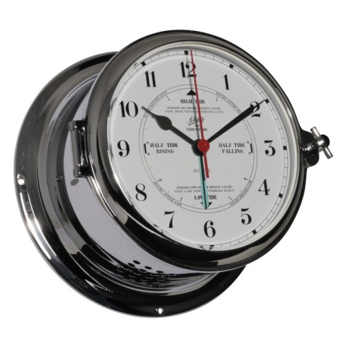 Schatz 1881 Royal 180 Quartz Klok Getijden Arabisch Verchroomd Messing