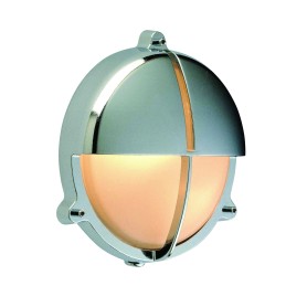 Foresti & Suardi Schotlamp Rond Halve Kap Verchroomd Messing - 200 mm