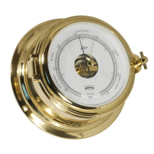 Schatz 1881 Midi Barometer High-Sensitiv met inch Hg-schaal Messing - 155 mm