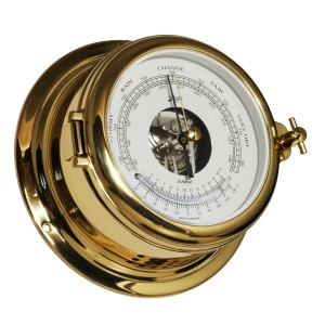 Schatz 1881 Midi Barometer Thermometer Hi-Sensitiv Messing - 155 mm