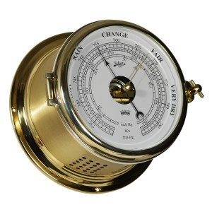 Schatz 1881 Royal Barometer High Sensitiv met inch Hg-schaal Gepolijst/Geborsteld Messing - 180 mm 2