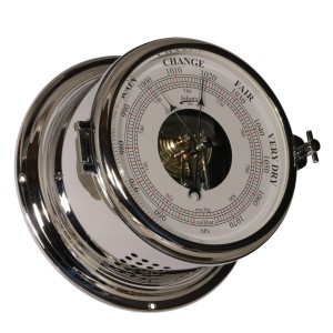 Schatz 1881 Royal Barometer Verchroomd Messing - 180 mm 2