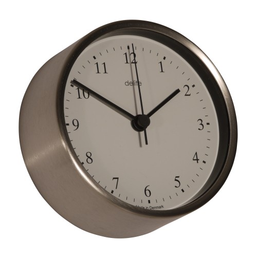 Delite Clausen Quartz Klok RVS - 110 mm