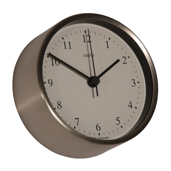 Delite Clausen Quartz Klok RVS - 110 mm