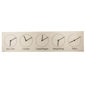 Delite Five-O-Clock Wereldklok - 24 x 98 cm 2
