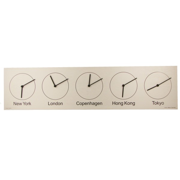 Delite Five-O-Clock Wereldklok - 24 x 98 cm