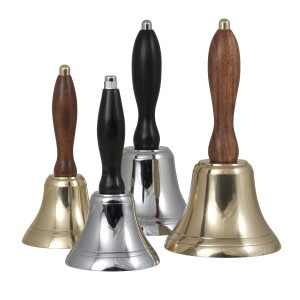Delite Handbel Messing Geolied Acacia Hout - ø 100 mm 2