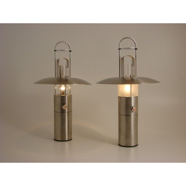 Delite Petrolux Olielamp Helder Glas RVS