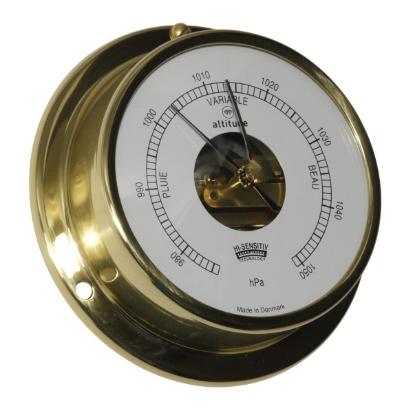 Altitude Barometer Open Wijzerplaat Frans Messing - 97 mm