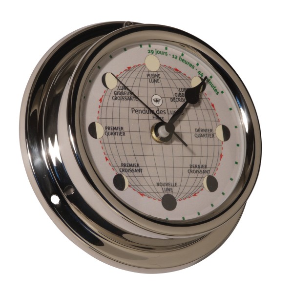 Altitude Quartz Maanklok RVS - 127 mm