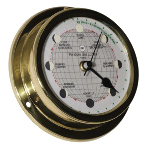 Altitude Maanklok Quartz Messing - 127 mm