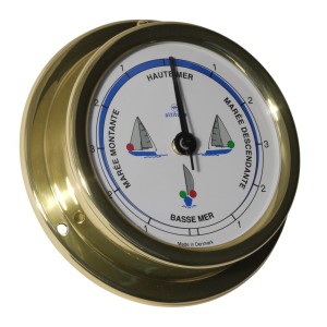 Altitude Getijdenklok Franse Wijzerplaat Navigatielichten Messing - 127 mm