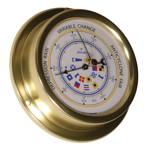 Altitude Barometer Seinvlaggen Messing - 127 mm