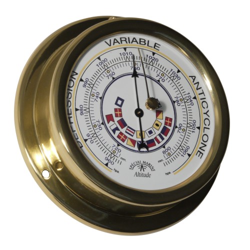 Altitude Barometer Seinvlaggen Messing - 127 mm