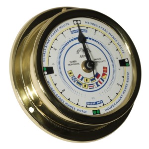 Altitude Getijdenklok Franse Wijzerplaat Seinvlaggen Messing - 127 mm