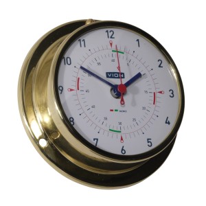 Vion B80 Quartz Klok Radiostilte Messingkleurig RVS - 97 mm