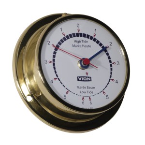 Vion B80 Getijdenklok Gepolijst Messingkleurig RVS - 97 mm